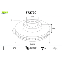 TARCZA HAMULCOWA BD632434VA