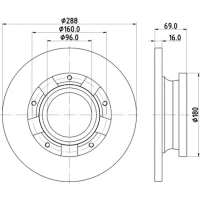 TARCZA HAMULCOWA BD648472HL