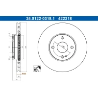 TARCZA HAMULCOWA BD658235AT
