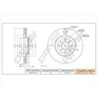 TARCZA HAMULCOWA BD673057DRV