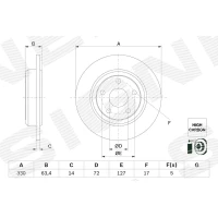 TARCZA HAMULCOWA BD690594BO