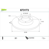 TARCZA HAMULCOWA BD715466VA