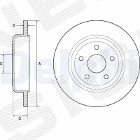 TARCZA HAMULCOWA BD722559DH