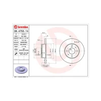 TARCZA HAMULCOWA BD738876MM