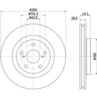 TARCZA HAMULCOWA BD765583HL