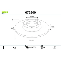 TARCZA HAMULCOWA BD767026VA