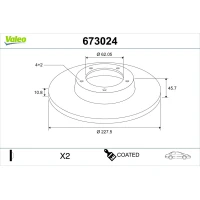 TARCZA HAMULCOWA BD791025VA