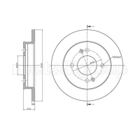 TARCZA HAMULCOWA BD805513MTL