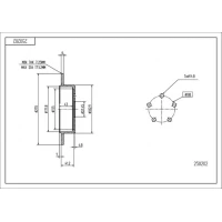 TARCZA HAMULCOWA BD816970HRT