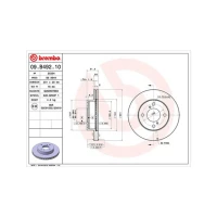 TARCZA HAMULCOWA BD868594MM