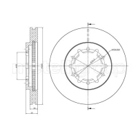 TARCZA HAMULCOWA BD869277MTL