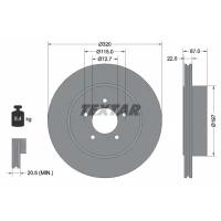 TARCZA HAMULCOWA BD878386TXR
