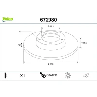 TARCZA HAMULCOWA BD909544VA