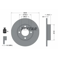 TARCZA HAMULCOWA BD943488TXR
