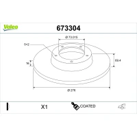 TARCZA HAMULCOWA BD957024VA