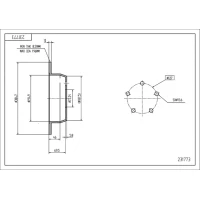 TARCZA HAMULCOWA BD965684HRT