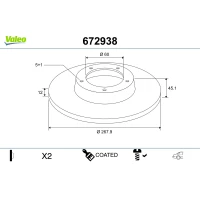 TARCZA HAMULCOWA BD971318VA