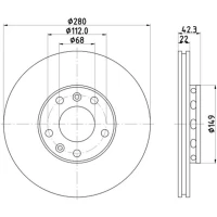 TARCZA HAMULCOWA BD978158HL