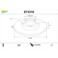 TARCZA HAMULCOWA BD989925VA