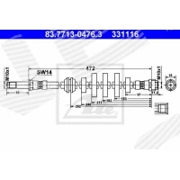 PRZEWÓD HAMULCOWY BLP418945AT