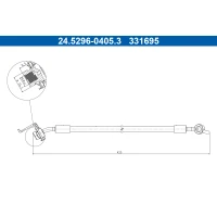 PRZEWÓD HAMULCOWY BLP501774AT