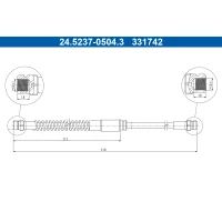 PRZEWÓD HAMULCOWY BLP971625AT