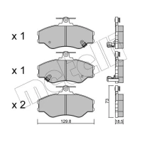 KLOCKI HAMULCOWE BPD018762MTL