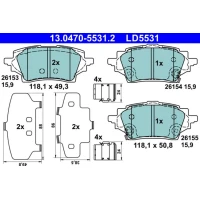 KLOCKI HAMULCOWE BPD094473AT