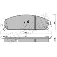KLOCKI HAMULCOWE BPD098290MTL