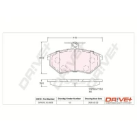 KLOCKI HAMULCOWE BPD105832DRV