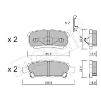 KLOCKI HAMULCOWE BPD111692MTL