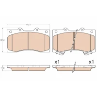 KLOCKI HAMULCOWE BPD121838TW