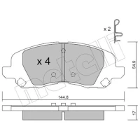 KLOCKI HAMULCOWE BPD214288MTL