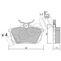 KLOCKI HAMULCOWE BPD258213MTL