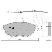 KLOCKI HAMULCOWE BPD269070MTL