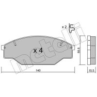 KLOCKI HAMULCOWE BPD302626MTL