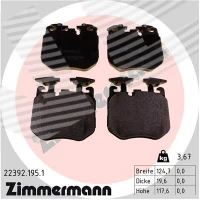 KLOCKI HAMULCOWE BPD322946ZM