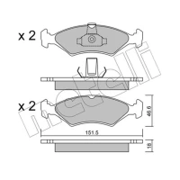 KLOCKI HAMULCOWE BPD381707MTL