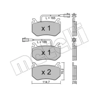 KLOCKI HAMULCOWE BPD383138MTL