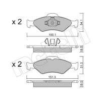KLOCKI HAMULCOWE BPD414884MTL