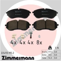 KLOCKI HAMULCOWE BPD465505ZM