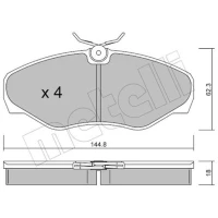 KLOCKI HAMULCOWE BPD475862MTL