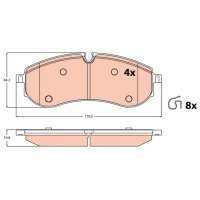 KLOCKI HAMULCOWE BPD523488TW