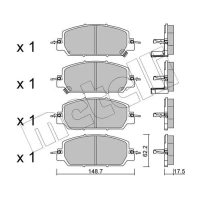 KLOCKI HAMULCOWE BPD527295MTL