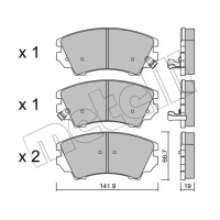 KLOCKI HAMULCOWE BPD548574MTL