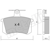 KLOCKI HAMULCOWE BPD550966MTL