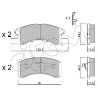 KLOCKI HAMULCOWE BPD552414CF