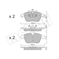 KLOCKI HAMULCOWE BPD614973MTL