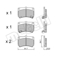 KLOCKI HAMULCOWE BPD659124MTL