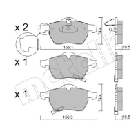 KLOCKI HAMULCOWE BPD698688MTL